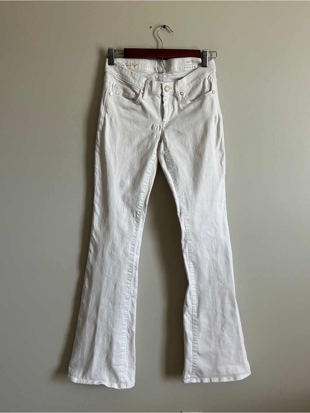 Lilly Pulitzer White Flare Jeans